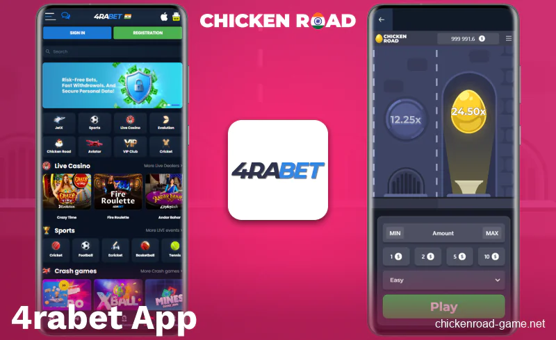 Download the 4rabet Chicken Road India app
